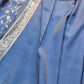 Blue Meenakari Floral Jaal Banarasi Soft Tissue Silk Saree