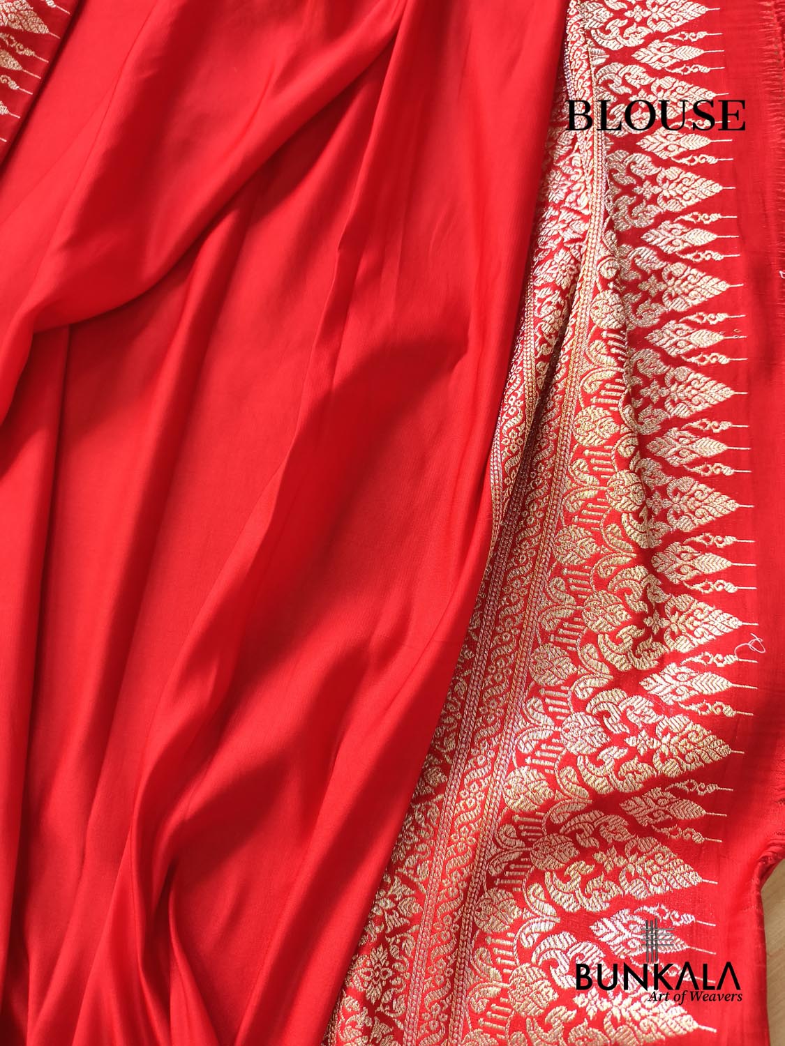 Bridal Red Traditional Floral Jaal Allover Sona Zari Brocade Weaved Banarasi Mashru Silk Saree