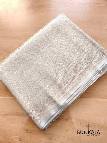 Light Blue Mashru Silk Banarasi Saree