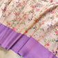 Lavender Digital Floral Printed Tanchui Banarasi Silk Saree