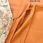 Orange Digital Floral Printed Tanchui Banarasi Silk Saree