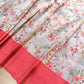 Red Digital Floral Printed Tanchui Banarasi Silk Saree