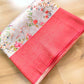 Red Digital Floral Printed Tanchui Banarasi Silk Saree
