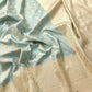 Light Blue Mashru Silk Banarasi Saree