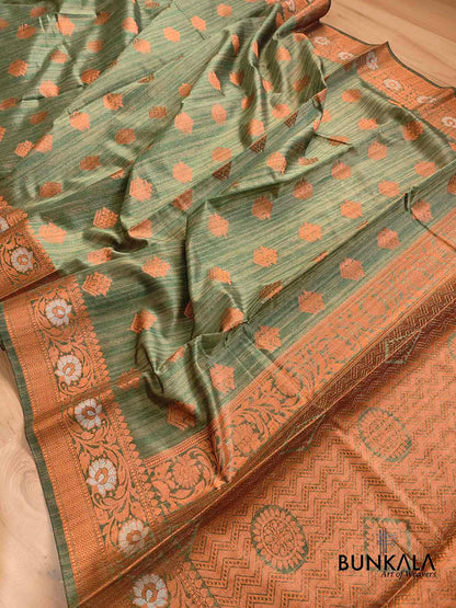 Green Silk Banarasi Saree