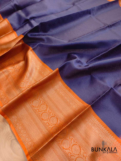Blue Silk Banarasi Saree