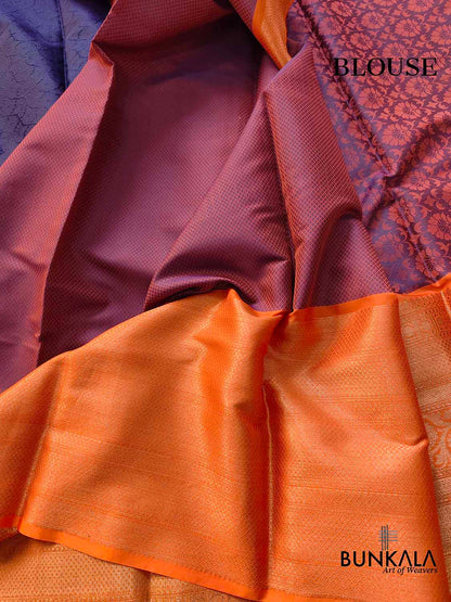 Blue Silk Banarasi Saree