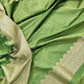 Green Two Tone Mashru Silk Jamewar Weaved Banarasi Saree