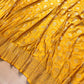 Mustard Yellow Soft Mashru Silk Unique Jaal Pattern Weaved Banarasi Saree