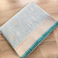 Ice Blue Kadwa Buti Handweaved Banarasi Pure Organza Silk Saree