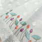 Pastel Blue Floral Pichwai Design Embroidered Organza Saree