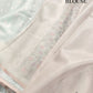 Pastel Blue Floral Pichwai Design Embroidered Organza Saree