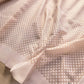 Off White Resham Work Allover Small Buti Banarasi Cotton Saree