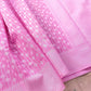Light Pink Resham Work Allover Straight Line Buti Banarasi Cotton Saree