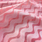Peach Resham Work Allover Zig Zag Pattern Banarasi Cotton Saree