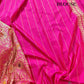 Pink Geometrical Design Tanchui Body Handloom Pure Katan Silk Big Meenakari Skirt Border Banarasi Saree