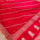 Bright Red Pure Katan Silk Handloom Banarasi Saree