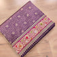 Purple Brocade Pure Katan Silk Handloom Meenakari Banarasi Saree