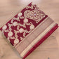 Dark Maroon Pure Katan Silk Handloom Banarasi Saree