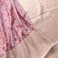 Pastel Baby Pink Geometric Pattern Jamewar Weaved Banarasi Soft Mashru Silk Saree