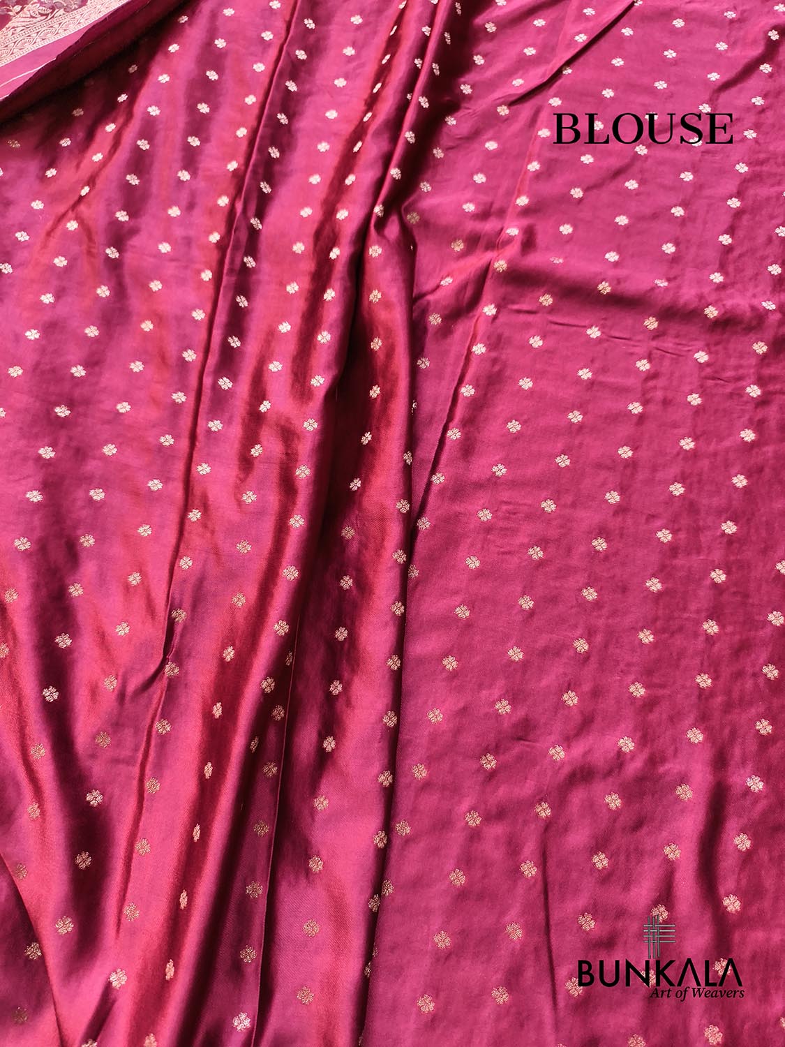 Burgundy Brocade Floral Meenakari Weaved Banarasi Mashru Silk Saree