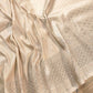 Beige Mashru Silk Jamewar Weaved Soft Mashru Silk Allover Buti Banarasi Saree