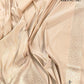 Beige Mashru Silk Jamewar Weaved Soft Mashru Silk Allover Buti Banarasi Saree