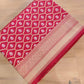 Red Traditional Pure Katan Silk Sona Rupa Zari HandloomJaal Design Banarasi Saree