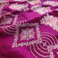 Jamuni Purple Meenakari Sona Rupa Kadwa Hand Weaved Banarasi Pure Katan Silk Saree