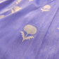 Light Purple Floral Buta Kadwa Hand Weaved Banarasi Pure Tissue Silk Saree