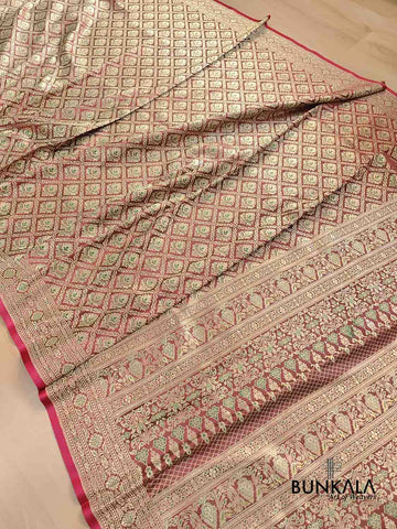 Buy Banarasi Mashru Silk Sarees Online at Bunkala - Elevate Your Style
