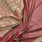 Maroon ane Green Mashru Silk Brocade Weaved Banarasi Saree
