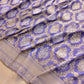 Lavender Jangla Sona Rupa Banarasi Silk Saree