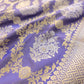 Lavender Jangla Sona Rupa Banarasi Silk Saree