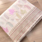 Ivory Multicolor Buta Rangkat Hand Kadwa Weaved Banarasi Pure Katan Silk Saree