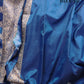 Blue Floral Jaal Handloom Banarasi Pure Katan Silk Saree