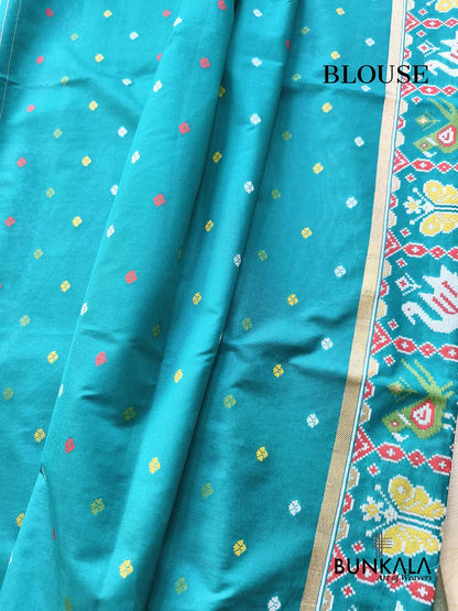 Masterpiece Red Patola Banarasi Floral Jaal Meenakari Weaved Tissue Saree