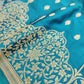 Blue Jharokha Border Handloom Banarasi Pure Mashru Satin Saree