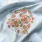 Pastel Blue Floral Meenakari Buta Banarasi Mashru Silk Saree