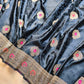 Jet Black Meena Buta Banarasi Mashru Silk Saree