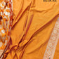 Orange Floral Jaal Banarasi Mashru Silk Saree