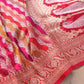 Red Rangkat Hand Kadwa Weaved Banarasi Pure Katan Silk Saree