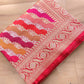 Red Rangkat Hand Kadwa Weaved Banarasi Pure Katan Silk Saree