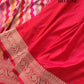 Red Rangkat Hand Kadwa Weaved Banarasi Pure Katan Silk Saree