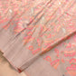 Pastel Grey Meenakari Floral Leaf Jaal Weaved Banarasi Tissue Silk Saree