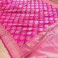 Pink Silk Buta Banarasi Saree