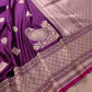 Purple Koniya Buta Banarasi Mashru Silk Saree