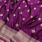 Purple Koniya Buta Banarasi Mashru Silk Saree