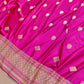 Hot Pink Koniya Buta Banarasi Mashru Silk Saree