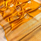 Mustard Yellow Birds Jharokha Design Sona Rupa Banarasi Mashru Organza Silk Saree